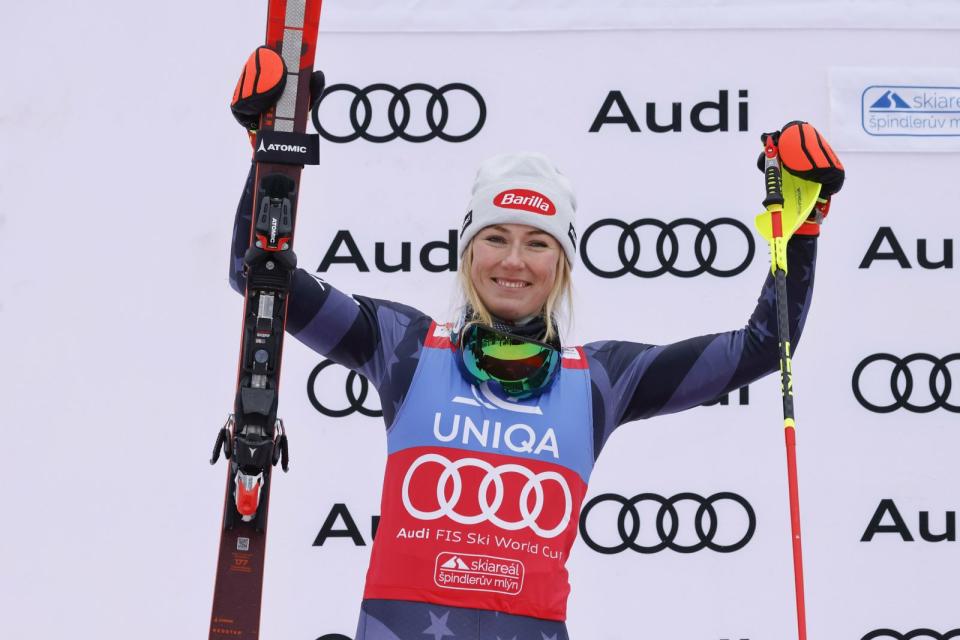 Die US-amerikanische Skikönigin Mikaela Shiffrin ist fraglos die beste Skirennläuferin aller Zeiten. (Bild: 2023 Getty Images/Christophe Pallot/Agence Zoom)