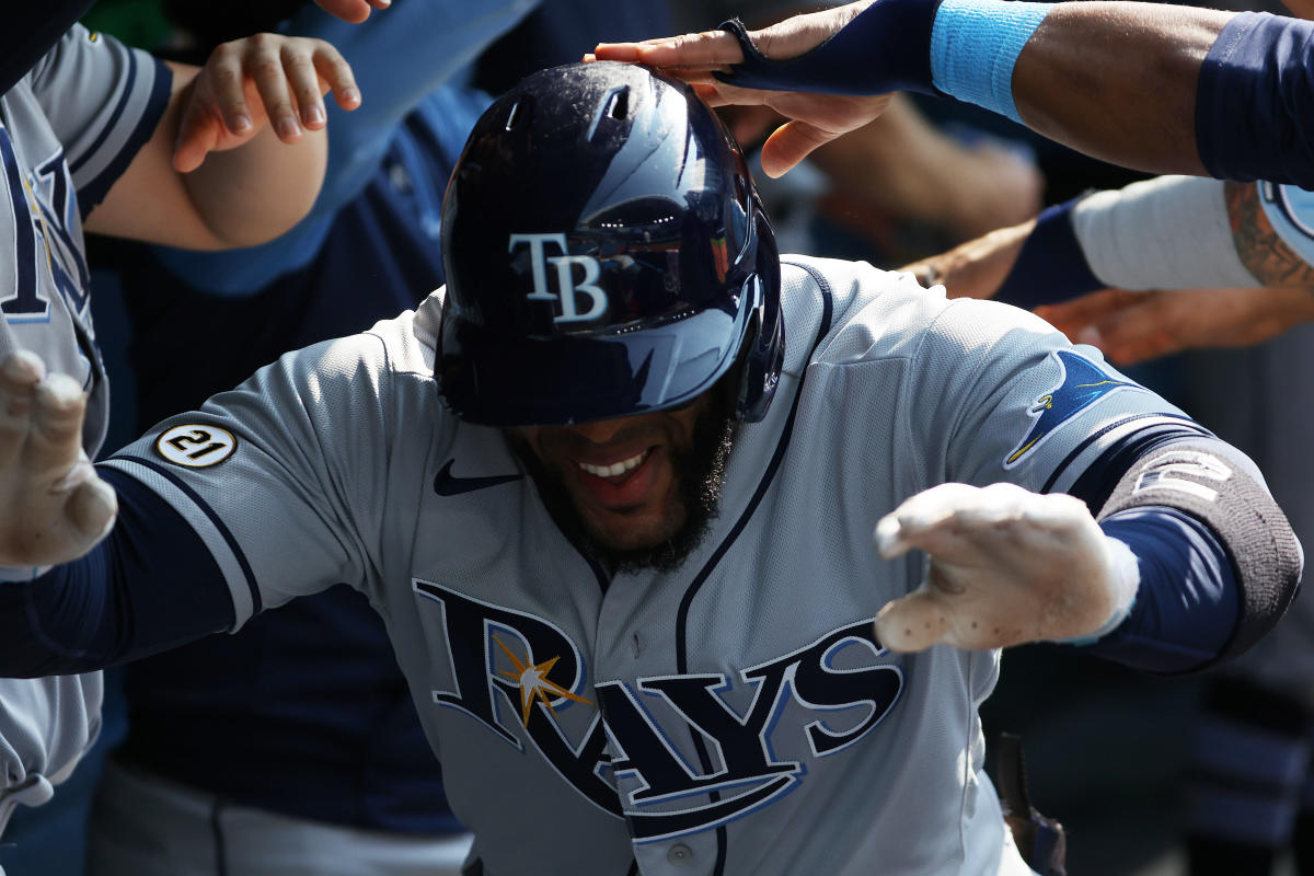 Wander Franco, Randy Arozarena, and Manuel Margot of the Tampa Bay News  Photo - Getty Images