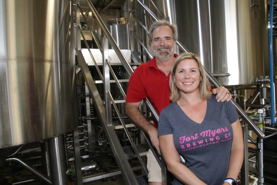 Rob and Jen Whyte began Fort Myers Brewing Co. in 2013 as a side gig.