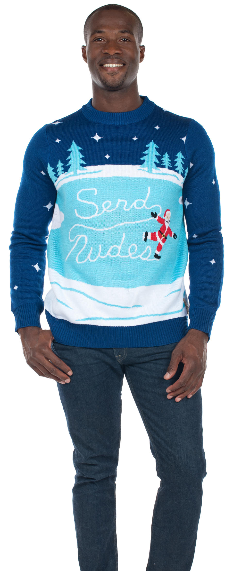 <a href="https://www.tipsyelves.com/mens-send-nudes-christmas-sweaters" target="_blank">This probably seemed a lot funnier</a> back in the summer before all the allegations and accusations of sexual harassment started. It certainly seems uglier than the other ugly Christmas sweaters.