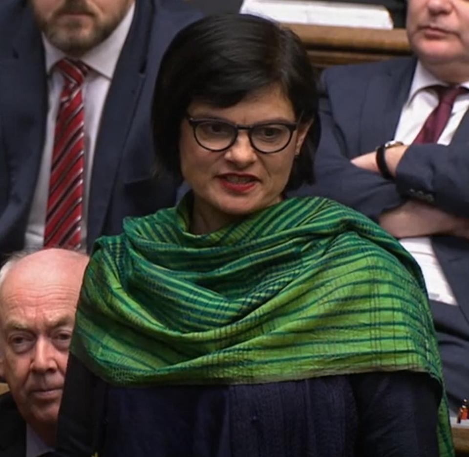 Labour’s Thangam Debbonaire said Government ministers ‘are being encouraged to vote for a return to the worst of the 1990s Tory sleaze culture’ (PA) (PA Archive)