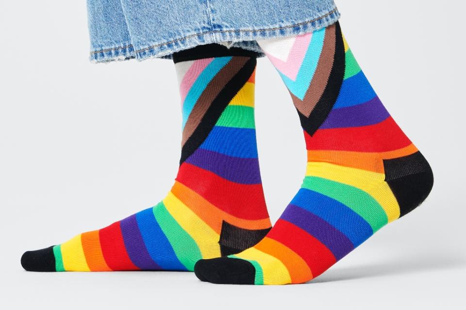 Socks from Happy Socks’ Pride 2022 collection. - Credit: Courtesy of Happy Socks