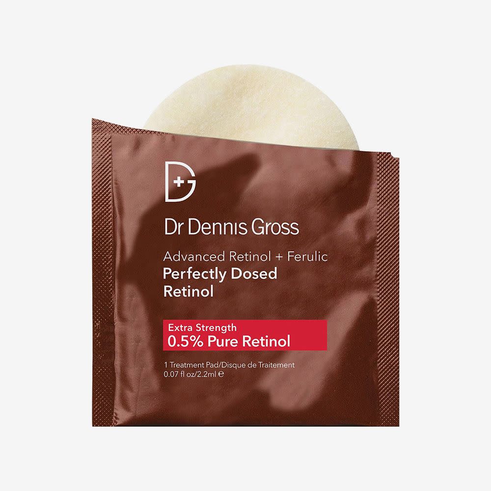 <p><a href="https://go.redirectingat.com?id=74968X1596630&url=https%3A%2F%2Fwww.sephora.com%2Fproduct%2Fdr-dennis-gross-skincare-extra-strength-retinol-peel-pads-P509317&sref=https%3A%2F%2Fwww.elle.com%2Fbeauty%2Fmakeup-skin-care%2Fg60467722%2Fbest-forehead-wrinkle-patches%2F" rel="nofollow noopener" target="_blank" data-ylk="slk:Shop Now;elm:context_link;itc:0;sec:content-canvas" class="link rapid-noclick-resp">Shop Now</a></p><p>Advanced Retinol + Ferulic Perfectly Dosed Retinol </p><p>sephora.com</p><p>$42.00</p>