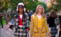 <p>Our goal in life is to have Cher Horowitz’s computerized closet. Make a statement by going back to school in Cher’s yellow plaid skirt suit. Few movie outfits are as iconic as that bold number, especially alongside Dionne’s black plaid skirt suit. Clueless is filled with memorable outfits – Cher’s pink Calvin Klein number her father doesn’t believe is actually a dress, the sportswear for gym class and anything and <i>everything</i> Amber wore. </p>
