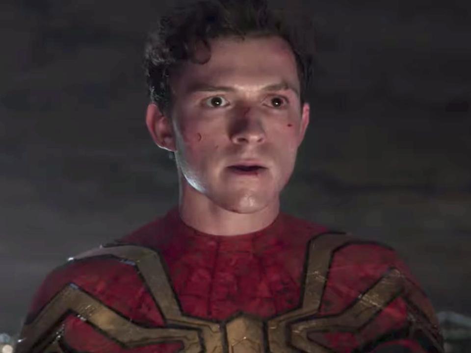 Tom Holland as Spider-Man in "Spider-Man: No Way Home."