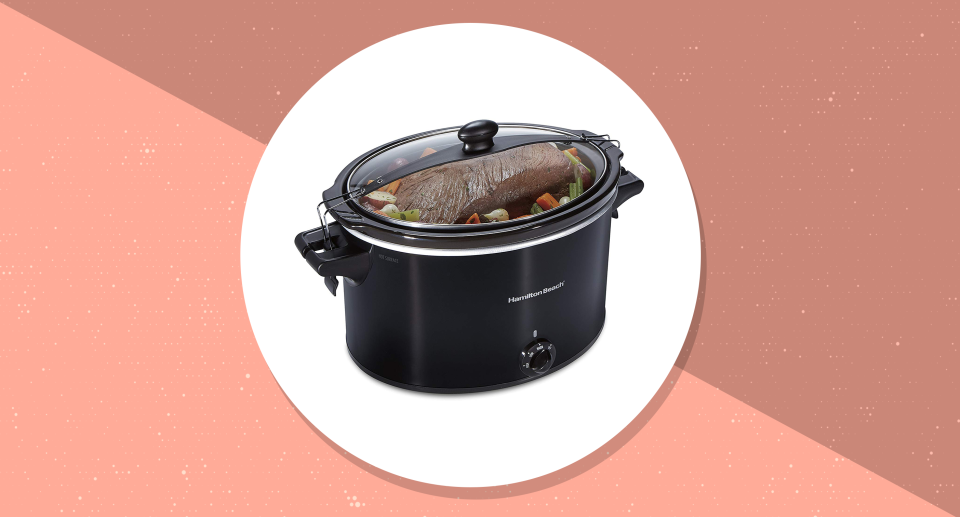 Hamilton Beach Extra-Large Stay or Go Slow Cooker. (Photo: Amazon/Yahoo Lifestyle)