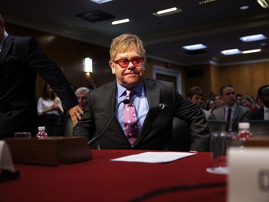Elton John testifies before Congress