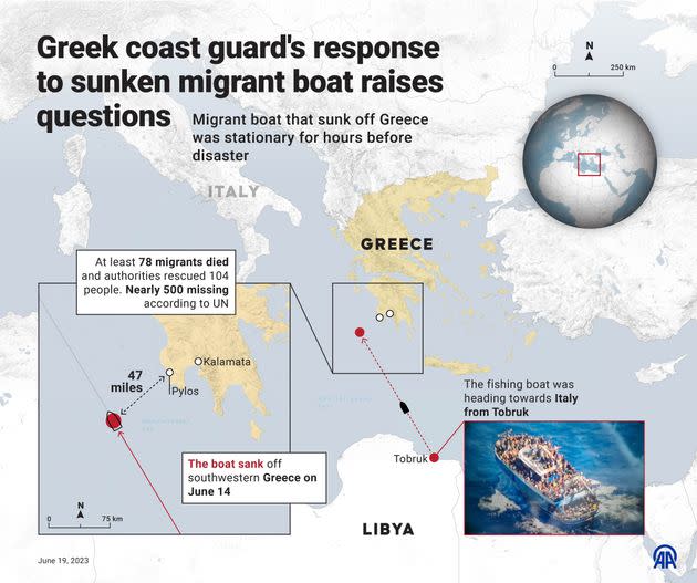 Nearly 500 people are missing and presumed dead, according to UN