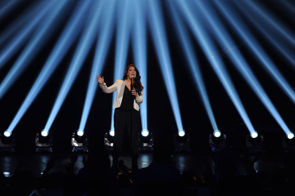 Kree Harrison performs "All Cried Out" on the Wednesday, May 15 episode of "American Idol."