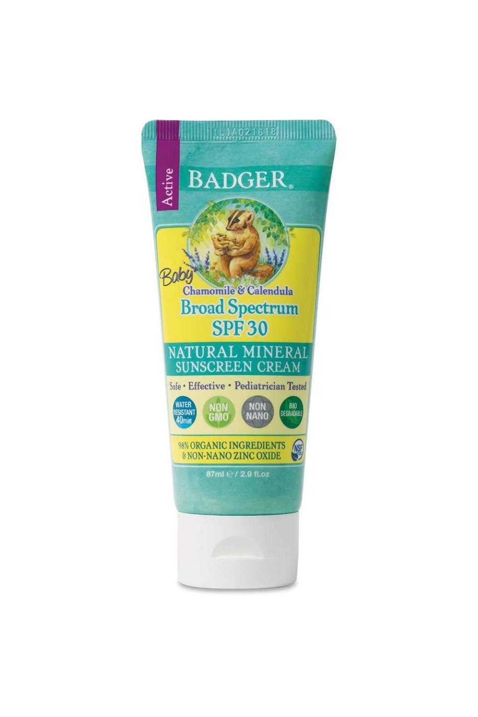 Natural Mineral Sunscreen Cream SPF 30
