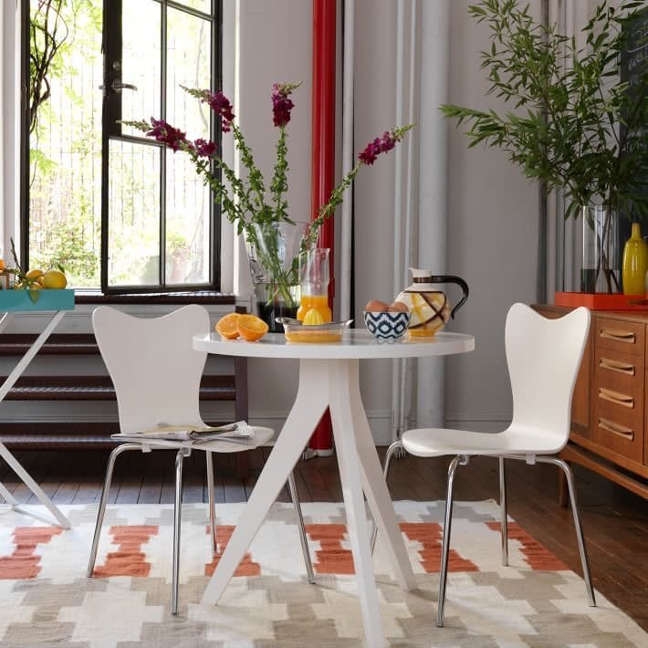 Tripod Table, $199 at <a href="http://www.westelm.com/products/tripod-table-g123/?pkey=csmall-space-solutions%7Csmall-kitchen-tables%7C" target="_blank">West Elm</a>