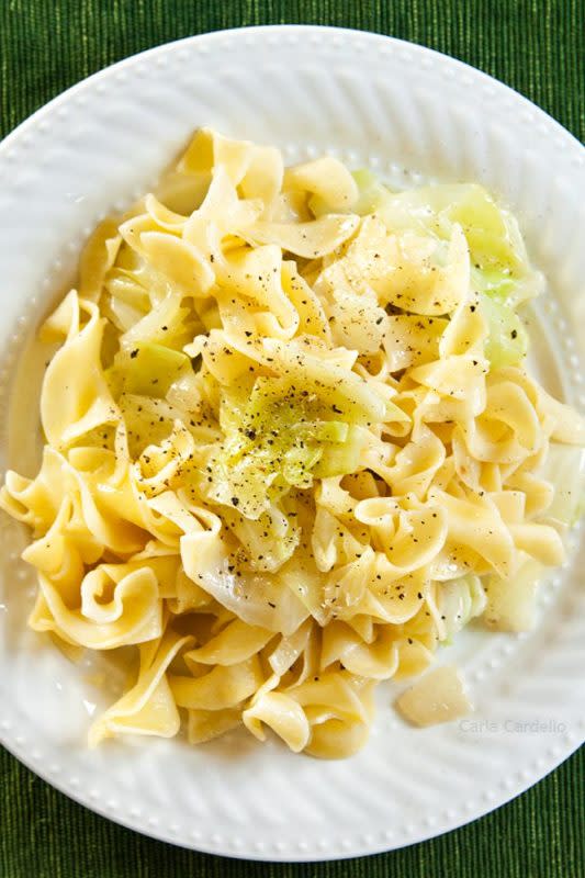 <p>Homemade In The Kitchen</p><p>Haluski is a Polish dish with buttery egg noodles and fried cabbage often served during Lent. This recipe is the perfect way to eat noodles and use up leftover cabbage. </p><p><strong>Get the recipe:<a href="https://www.chocolatemoosey.com/haluski" rel="nofollow noopener" target="_blank" data-ylk="slk:Haluski;elm:context_link;itc:0;sec:content-canvas" class="link rapid-noclick-resp"> Haluski</a></strong></p>