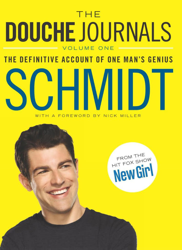 <b>BOOKS<br><br>"The Douche Journals" by Schmidt</b> (It Books)<br>That's Schmidt as in the "New Girl" character whose over-the-top antics led his roommates to create the Douchebag Jar, into which Schmidt was required to deposit various amounts of cash as punishment for behaviors like drinking lychee martinis, shopping for artisanal pickles, and wearing a poncho. His many other flagrant, funny offenses are chronicled in the book, and for the complete package, you can buy a Douchebag Jar at <a href="http://www.foxshop.com/new-girl-douchebag-jar/detail.php?p=373254&v=fox_shows_new-girl" rel="nofollow noopener" target="_blank" data-ylk="slk:FoxShop.com;elm:context_link;itc:0;sec:content-canvas" class="link ">FoxShop.com</a>.<br><br><a href="http://www.amazon.com/Douche-Journals-Definitive-Account-Genius/dp/0062238671/ref=sr_1_1?s=books&ie=UTF8&qid=1354736060&sr=1-1&keywords=the+douche+journal" rel="nofollow noopener" target="_blank" data-ylk="slk:Amazon.com;elm:context_link;itc:0;sec:content-canvas" class="link ">Amazon.com</a>, $16.99