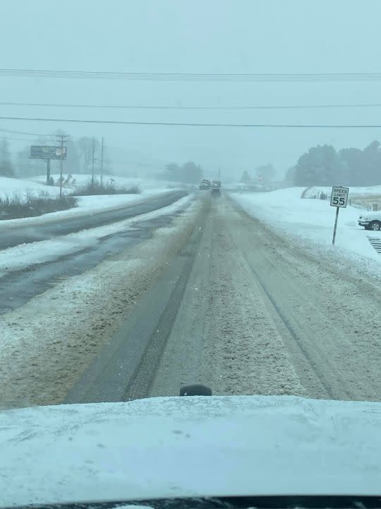 Snow in Smith County (Courtesy: Smith County Sheriff’s Office)