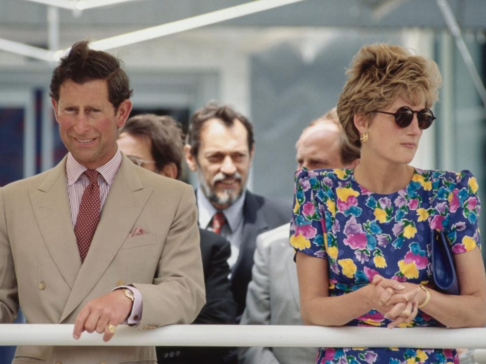 Prince Charles and Princess Diana in Seville, Spain, in May 1992.