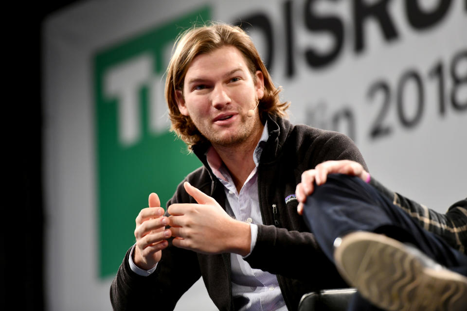 BERLIN, GERMANY - NOVEMBER 30:  CEO of N26 Valentin Stalf speaks on stage during TechCrunch Disrupt Berlin 2018 at Treptow Arena on November 30, 2018 in Berlin, Germany.  (Photo by Noam Galai/Getty Images for TechCrunch)