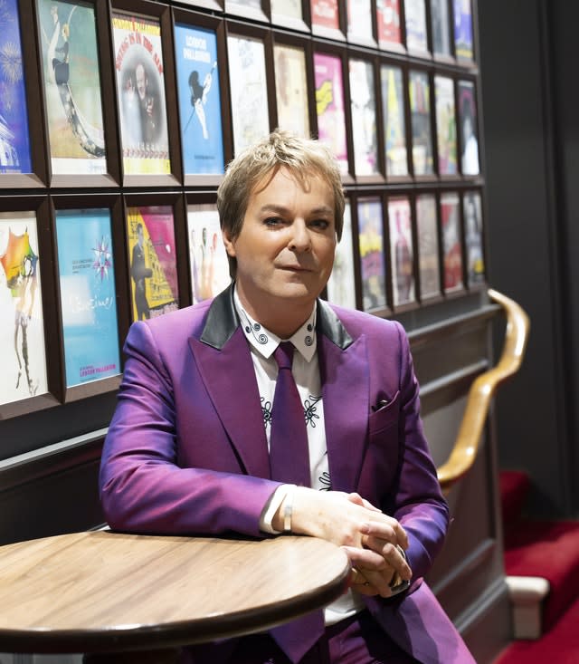 Julian Clary joins the Palladium wall of fame