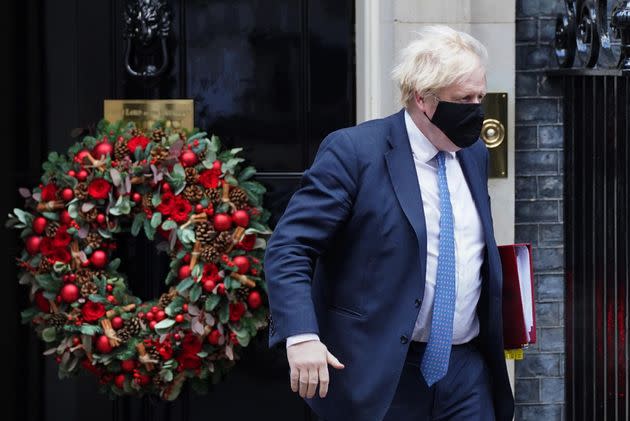 Prime Minister Boris Johnson leaves 10 Downing Street last week.  (Photo: Stefan Rousseau - PA Images via Getty Images)