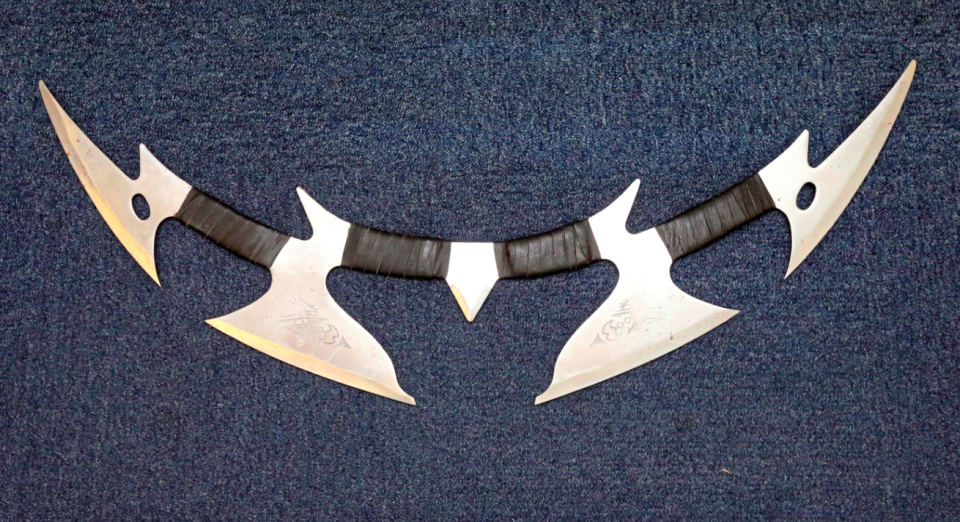 <em>The five-foot weapon comprises of four blades (SWNS)</em>