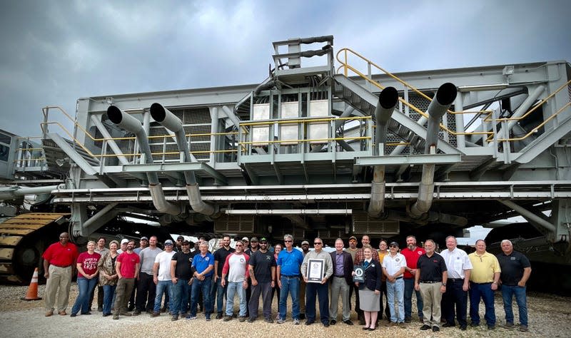 Guinness World Records presented the certificate to teams with the Exploration Ground Systems Program and Kennedy leadership during a ceremony on Wednesday.