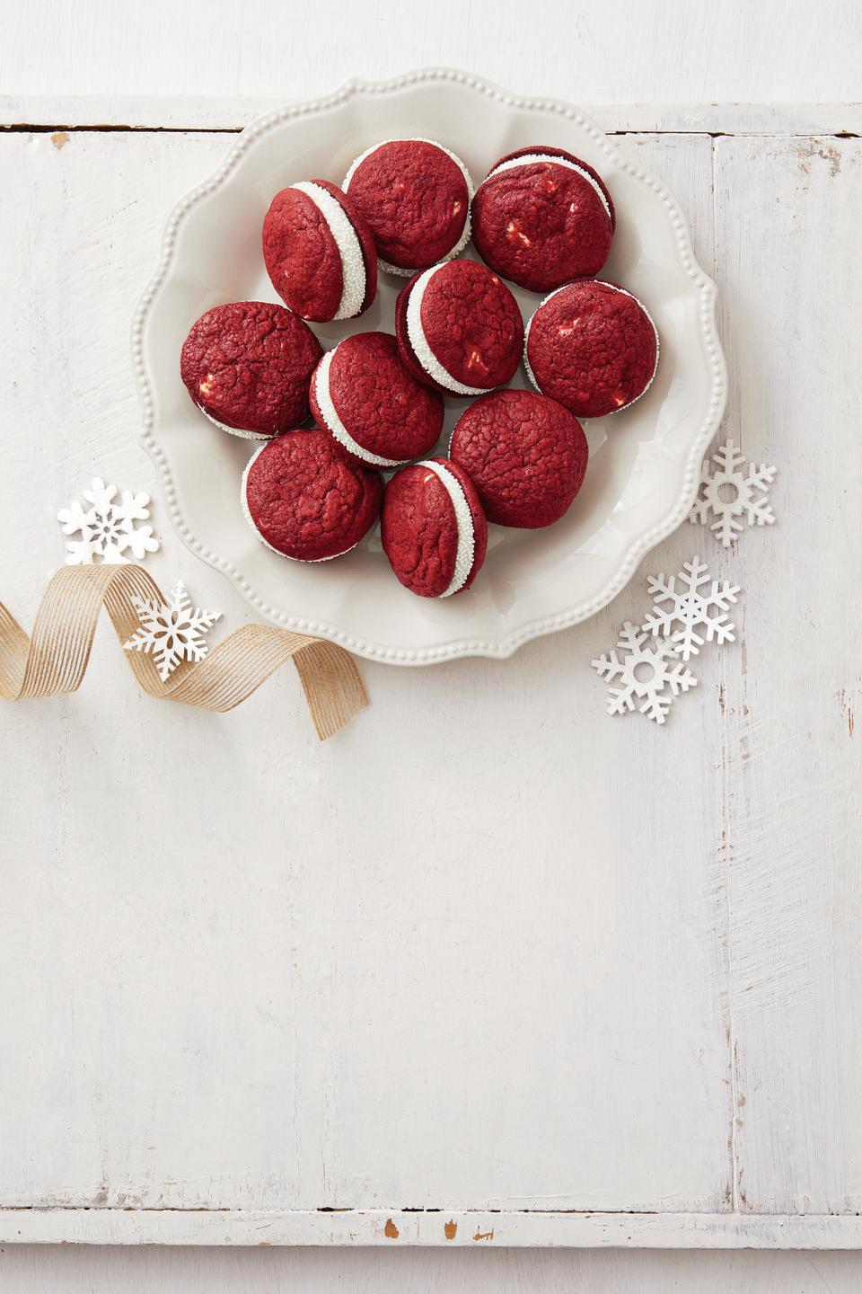 Red Velvet Sandwich Cookies