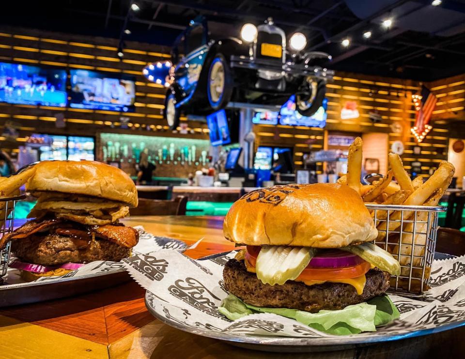 Florida-based Ford's Garage, which has a University Town Center location in Sarasota, serves more than a dozen signature burgers.