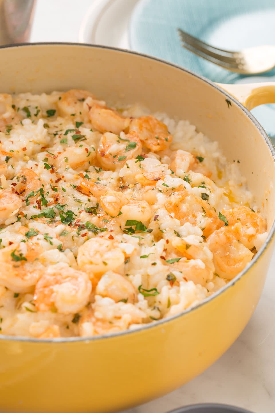 <p>Why not get your scampi on with Santa?</p><p>Get the recipe from <a href="https://www.delish.com/cooking/recipe-ideas/recipes/a45885/shrimp-scampi-risotto-recipe/" rel="nofollow noopener" target="_blank" data-ylk="slk:Delish;elm:context_link;itc:0;sec:content-canvas" class="link ">Delish</a>.</p>