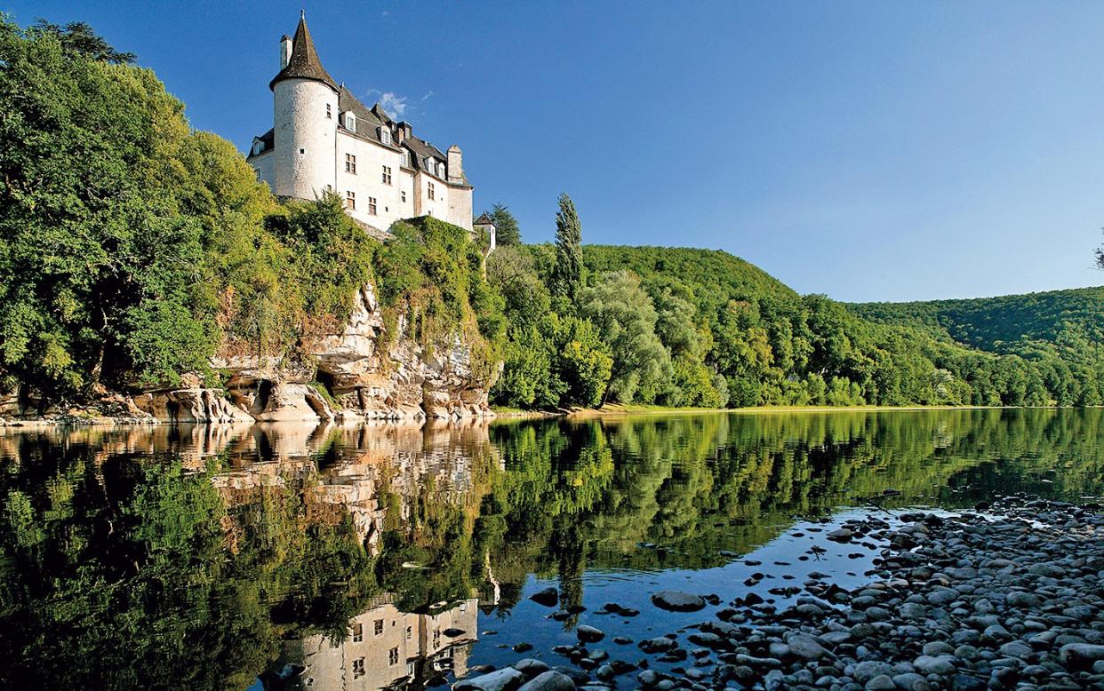 Château de la Treyne, a honey-coloured fortress built in 1342 -