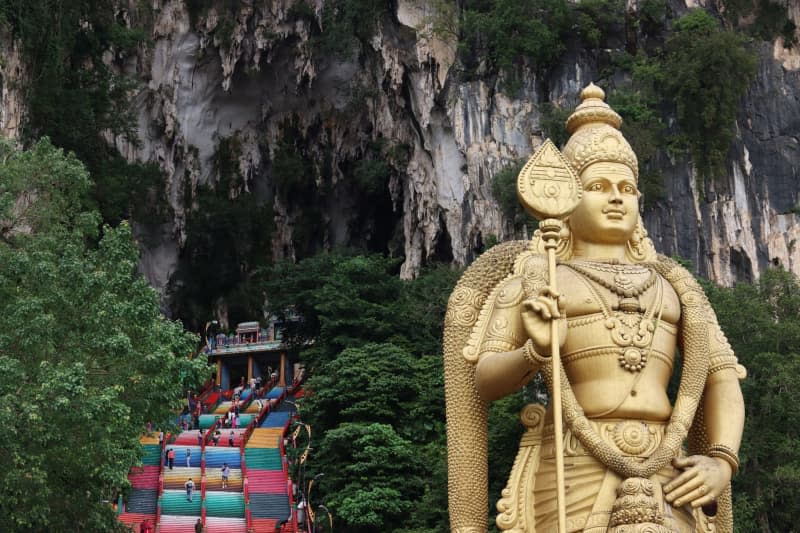 Kuala Lumpur's Batu Caves is the most visited Hindu temple outside of India. Verena Wolff/dpa