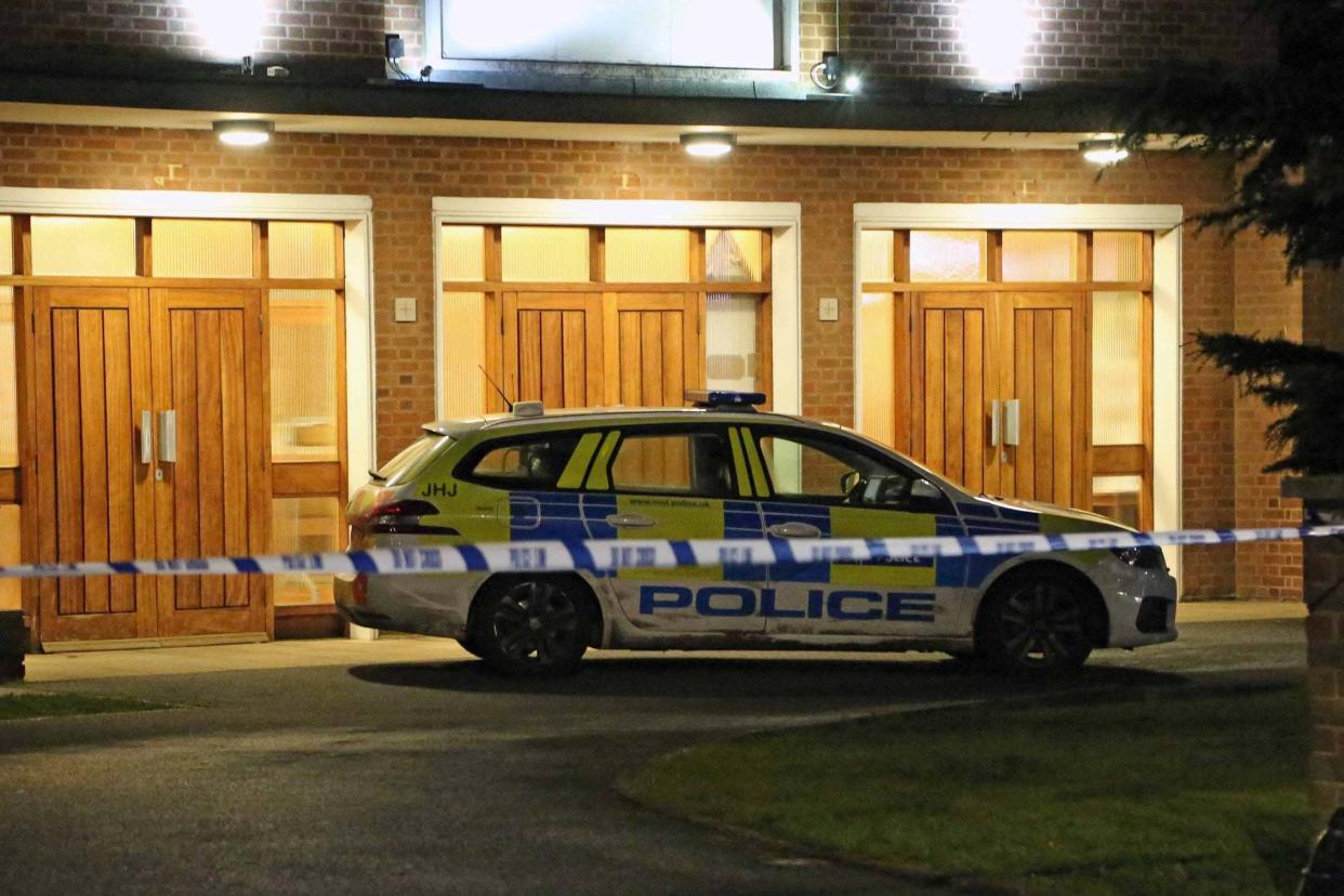 Emergency services attended Our Lady of the Annunciation Church, Bingham Road, Croydon after a young boy was injured: NIGEL HOWARD Â©