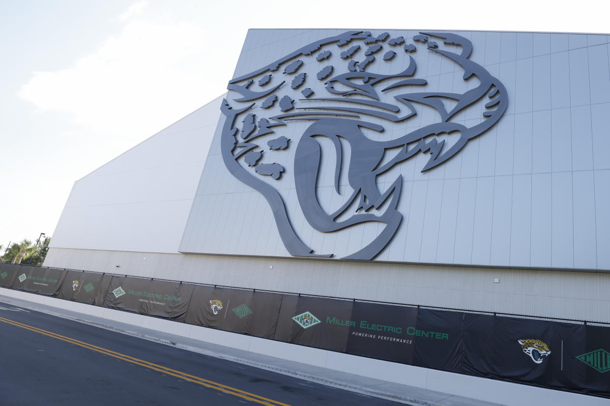 JACKSONVILLE, FL - JULY 26: A general view of the Miller Electric Center, the Jacksonville Jaguars new training facility, during Training Camp on July 26, 2023 at the Miller Electric Center in Jacksonville, Fl. (Photo by David Rosenblum/Icon Sportswire via Getty Images)