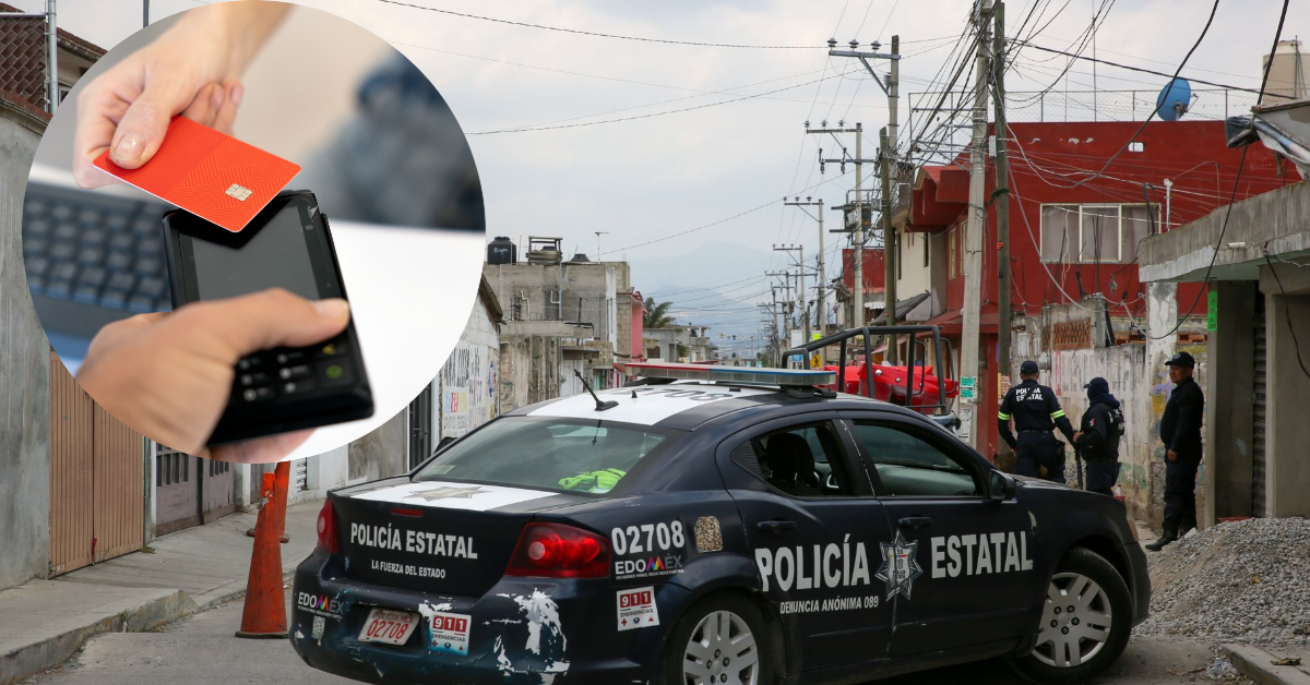Mordida con tarjeta: Policías del Edomex extorsionan a ciudadanos con terminal bancaria en mano
