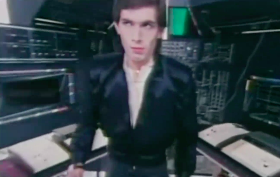 Hans Zimmer in the video for “Video Killed the Radio Star,” by the Buggles. (Photo: Epic Records)