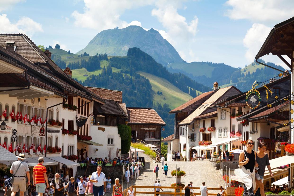 <span>Gruyères, where special editions of Toblerone chocolate are on sale.</span><span>Photograph: oleandra/Alamy</span>