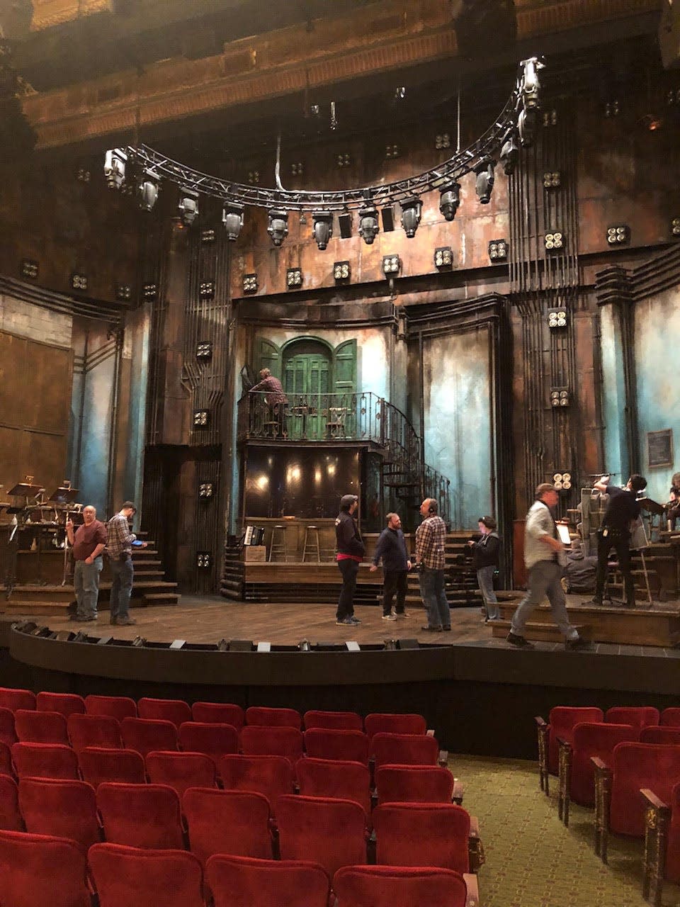 The cast of “Hadestown” last performed in the Kerr Theater on March 11, 2020. Krause was set to debut in the role of Orpheus on March 12, 2020.