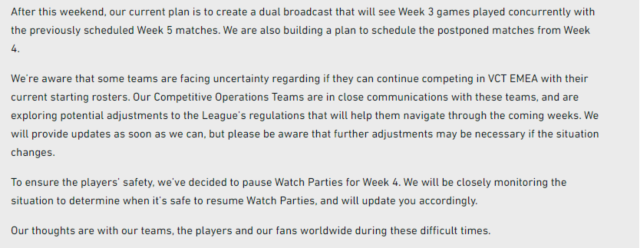 Riot Games resumes VCT EMEA, holds off on LCL LoL matches