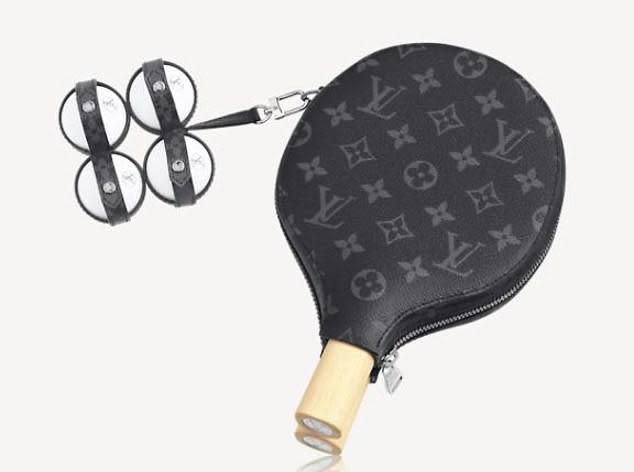 LV另推出訂價約新台幣6萬8000元的乒乓球套組。（翻攝louisvuitton.com）