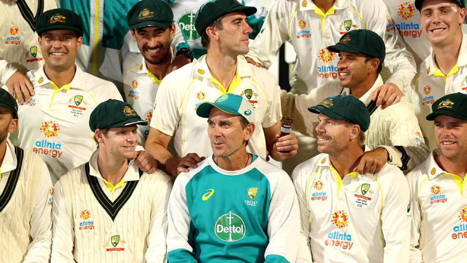 After guiding Australia to a compelling Ashes victory and T20 World Cup success, Justin Langer felt he had earned more than a sox month contract extension. (Photo by Robert Cianflone/Getty Images)