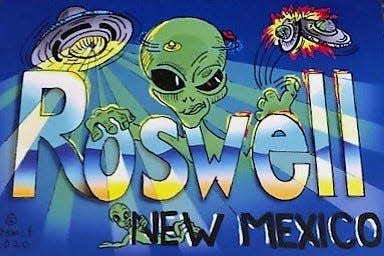 Roswell, New Mexico postcard