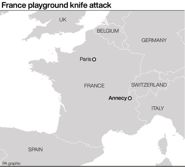 France playground knife attack