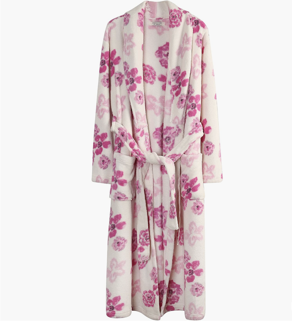 15) Fleece Bathrobe Robe