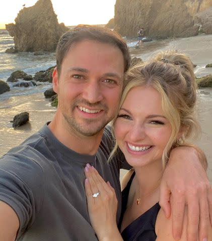 <p>Stevin John Instagram</p> Stevin John and his fiancée Alyssa Ingham on their engagement day