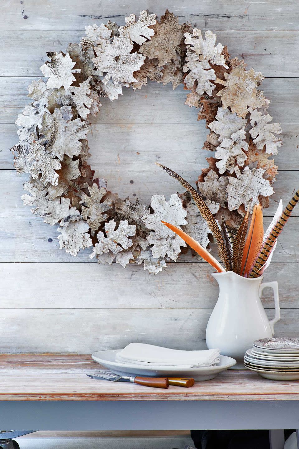 Birch-Bark Leaf-Wreath