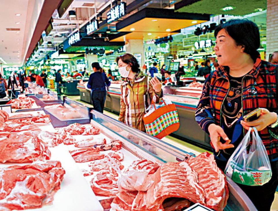 內地 內地消費物價指數 CPI 豬肉價 豬肉