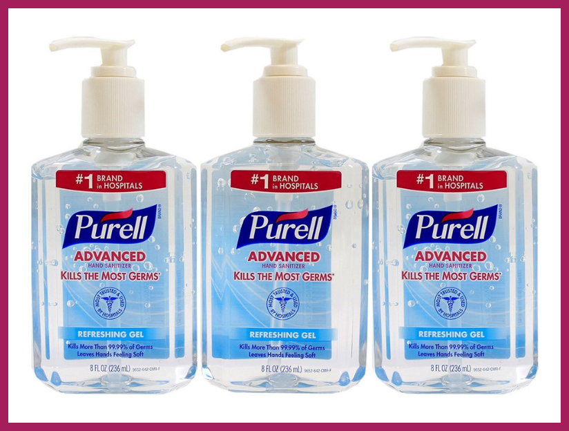 Purell Advanced Hand Sanitizer 8-ounce Pump Bottle (three-pack). (Photo: Amazon)