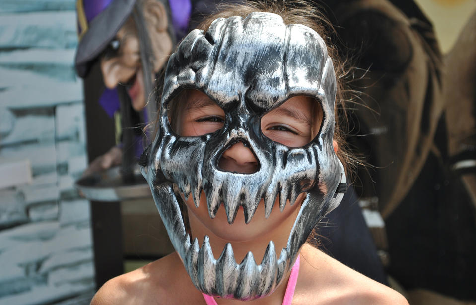 A laboratory's disgusting find, with germs and mold discovered in rubber Halloween masks.