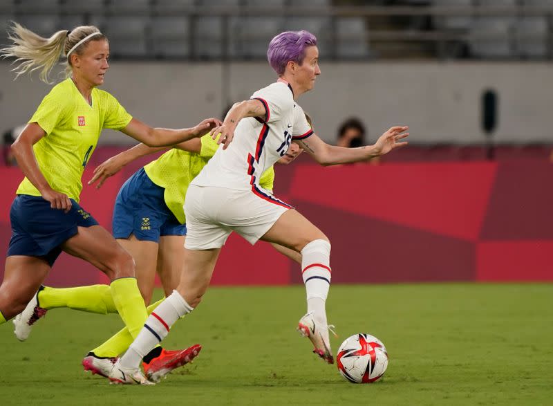 Olympics: Football-Women Group G - SWE-USA