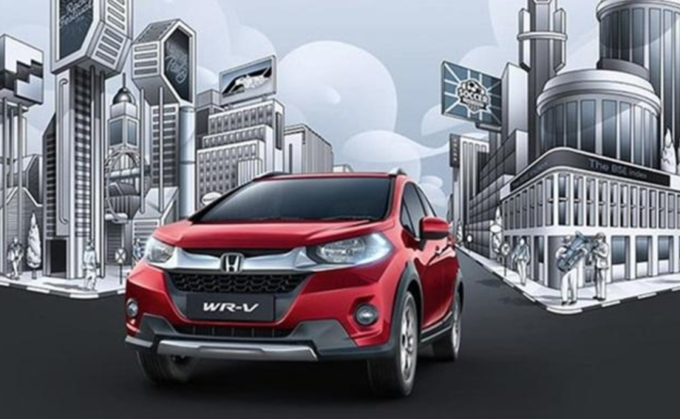 Honda WR-V 是以 Fit 架構為基礎開發的小休旅，此為現行款 WR-V。