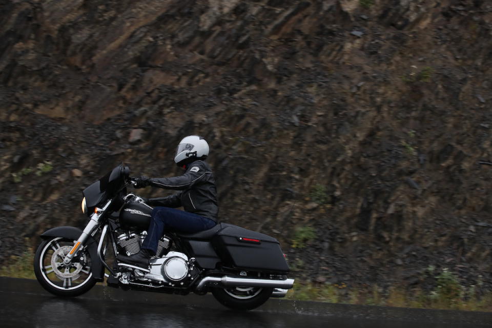 This shot gives an idea of how bad conditions got at Hurricane Ridge, in Olympic National Park. To its credit, the Street Glide was unfazed.