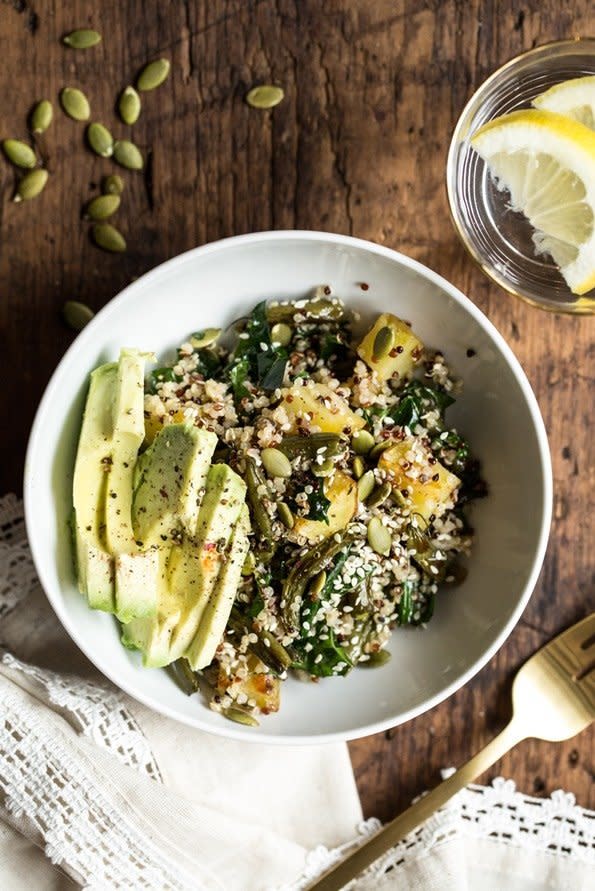 <strong>Get the <a href="http://ohsheglows.com/2015/01/21/warm-roasted-winter-salad-bowl/">Warm Roasted Winter Salad Bowl recipe</a> from The Vintage Mixer</strong>